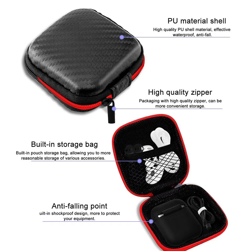 Pack of 7 Accessories Silicone Protective Cover Pouch Case& Anti Lost Strap & Ear Cover Hooks for Apple AirPods Case 7