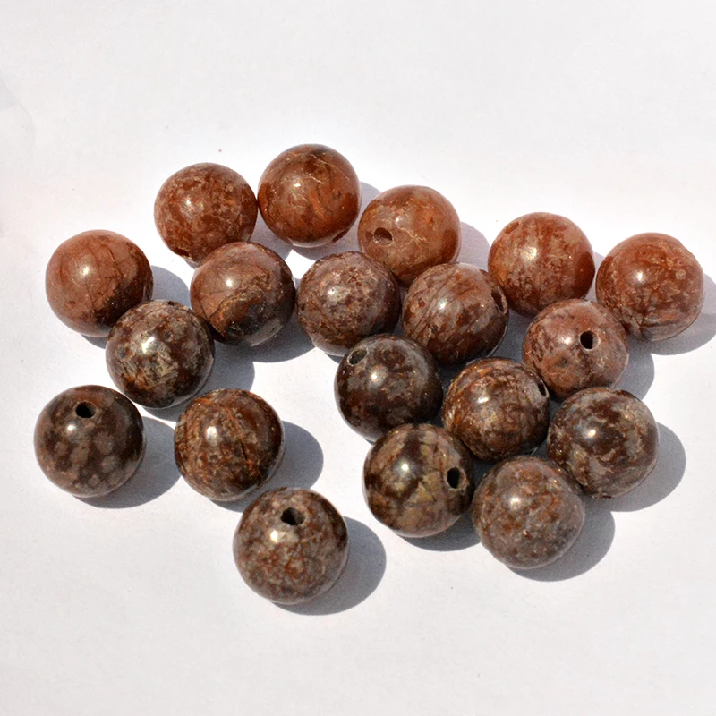 FLTMRH натуральный камень класса Родонит круглые бусины выбрать размер для изготовления ювелирных изделий