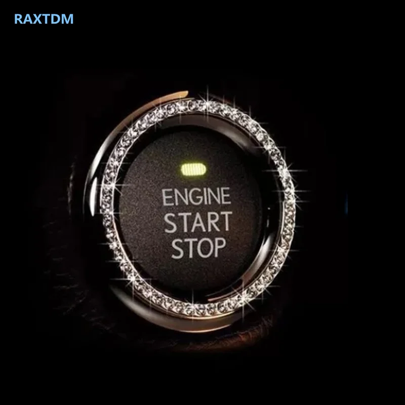 

Crystal Car Engine Start Stop Ignition Key Ring For Infiniti M30 M35 M45 Q40 Q45 QX56