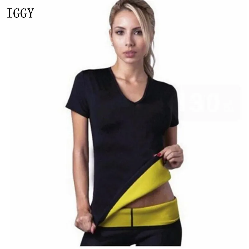 

2017 New Shapers Lose Weight Woman Short Sleeves Tops Fitness T Shirt Spontaneous Hot Thin Body Workout Clothing