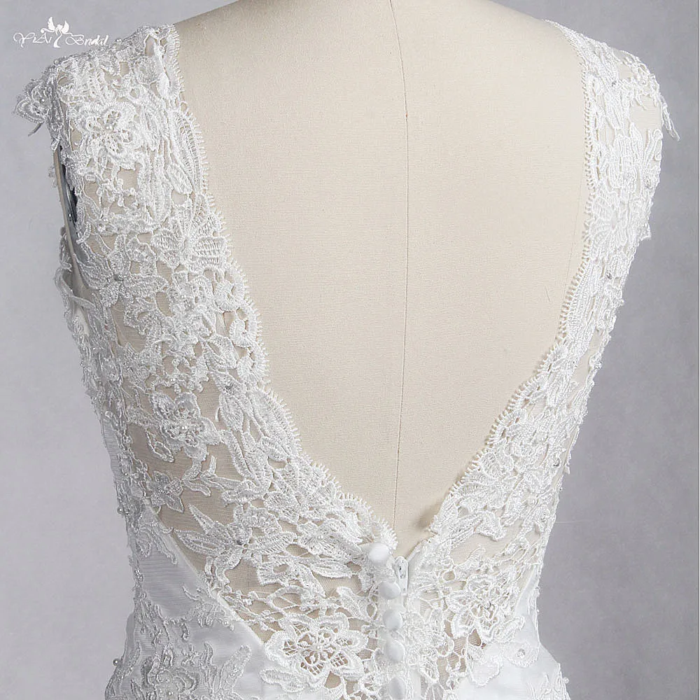 RSW1307 v-образный вырез без рукавов Vestidos De Renda