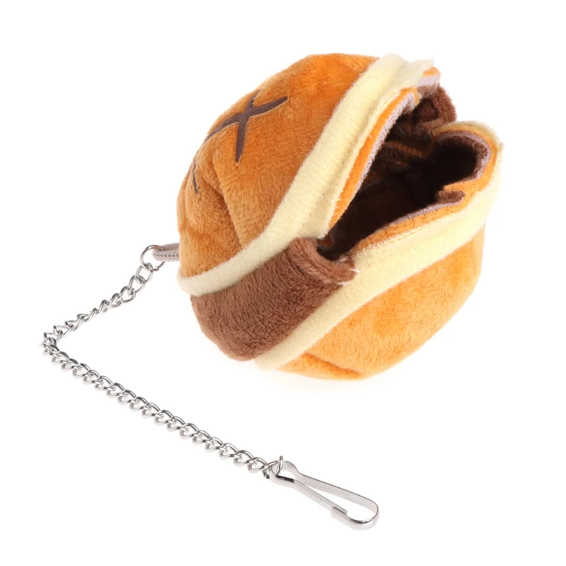 

Cute Small Animal pet Hamster house Bed Hamster Nest Hamburger Hanging Cage House Winter Warm Stuffed Squirrel Pets Bed