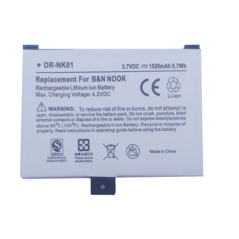 Аккумулятор для BARNES &amp NOBLE BNRV100 NOOK Classic E-Reader Li-Ion перезаряжаемый сменный