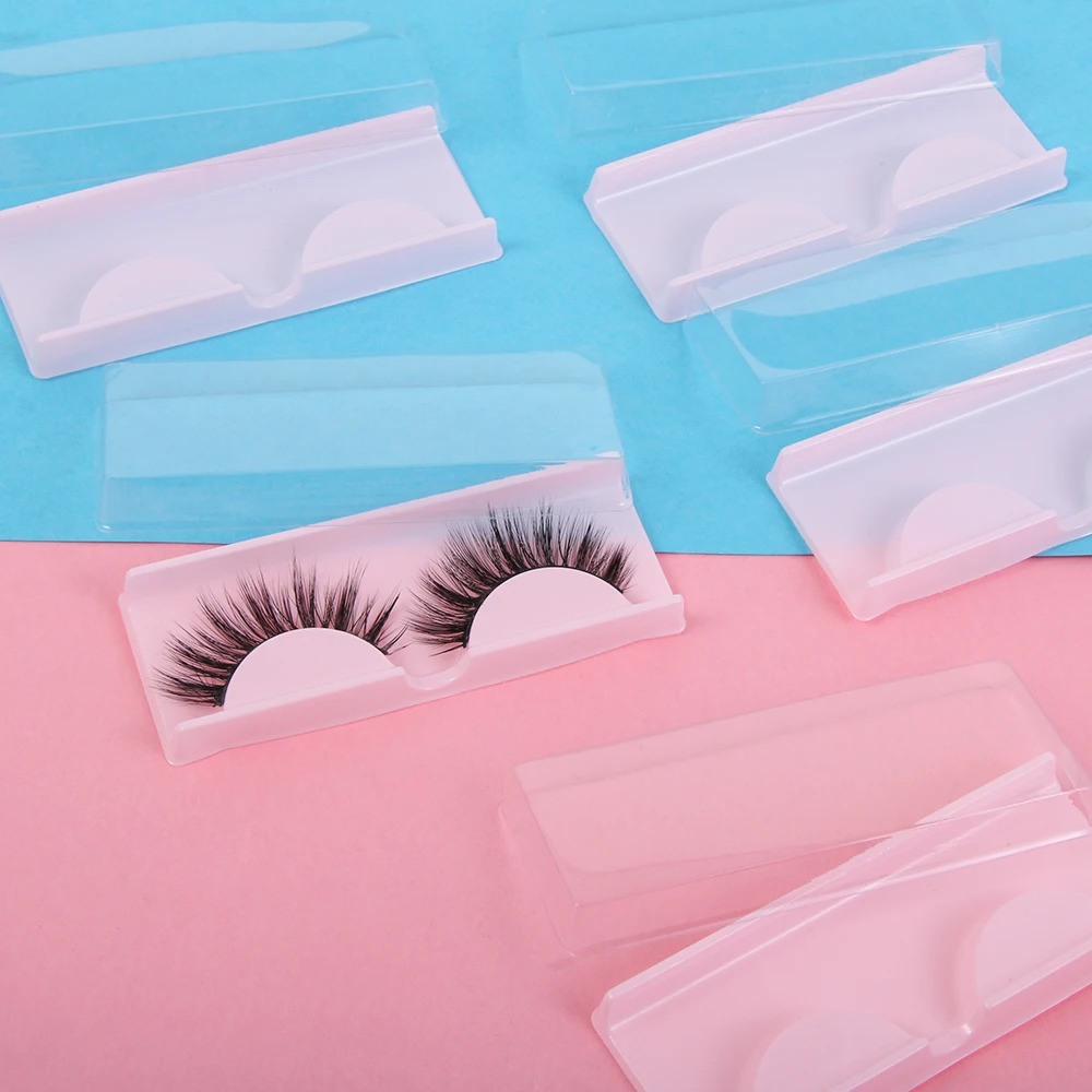 10PCS Cosmetic Case Organizer Display Portable Plastic False Eyelashes EyeLashes Storage Box MakeupContainer Travel For Beauty