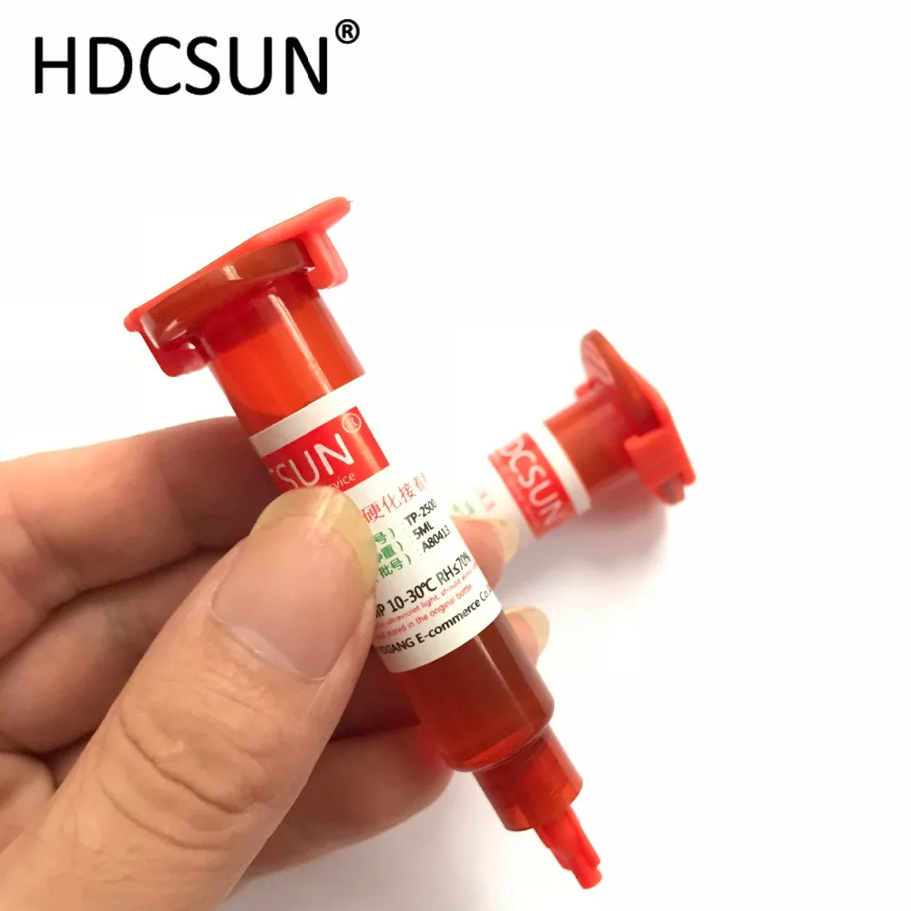 1PCS-HDCSUN-NEW-5ML-TP-2500-LOCA-UV-glue-liquid-optical-clear-adhesive-uv-glue-tp2500