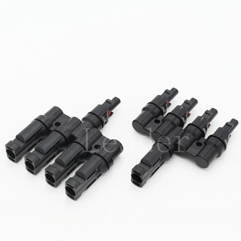 

50 Pairs/Lot IP67 4 in 1 MC4 T branch Connector With TUV UL Certification Solar Cable Connector for Photovoltaic System TF0166