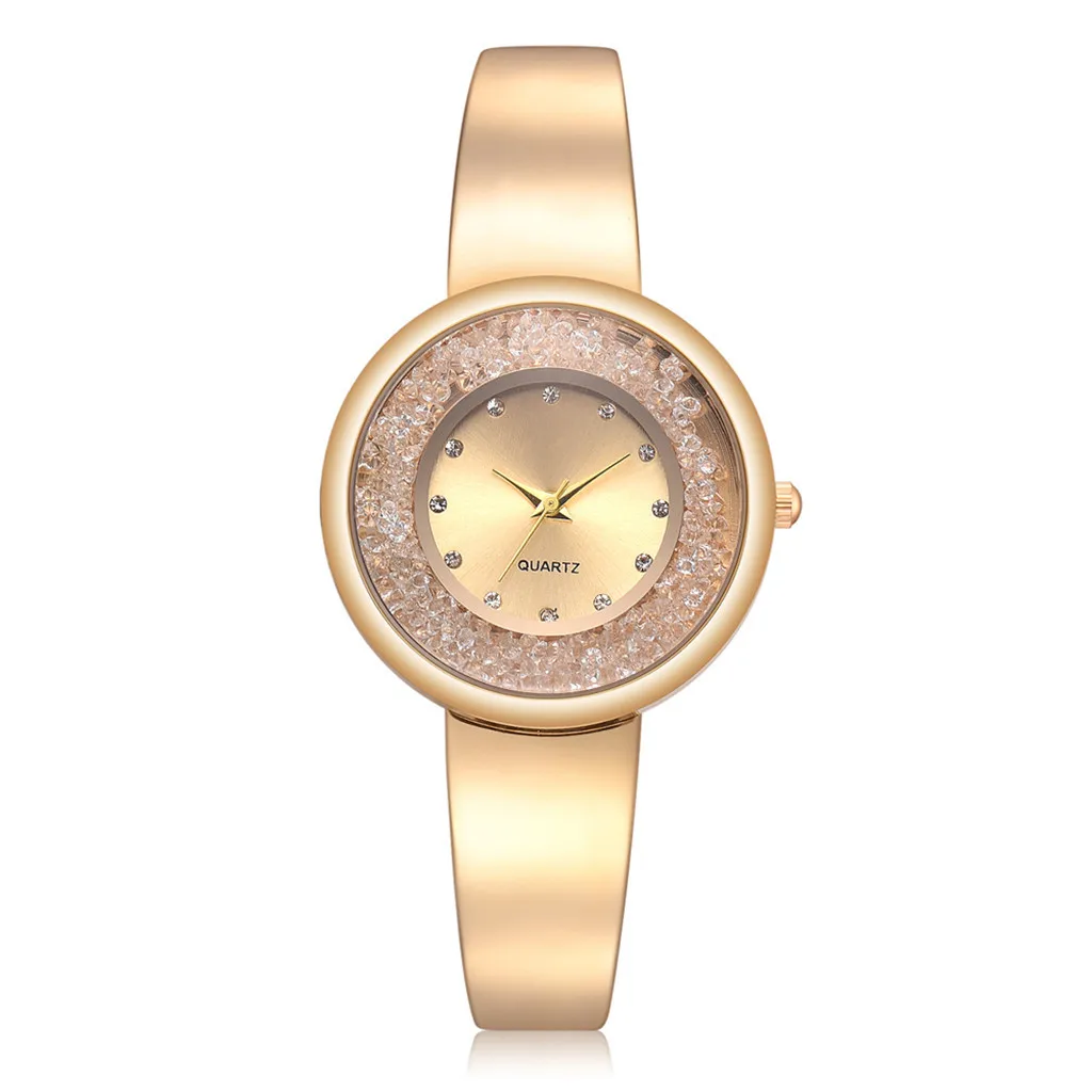 2019 темперамент автоматические часы Сталь ремень Для женщин наручные часы с бриллиантами кварцевые часы подарок Relogio Feminino