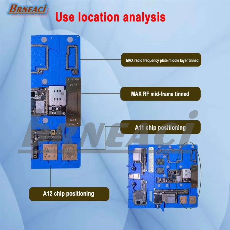 Brneaci WYLIE приспособление для iPhone6-XSMAX средство для удаления клея PCB кронштейн материнской платы приспособление Процессор микро паяльная станция с фиксированным B72 B68