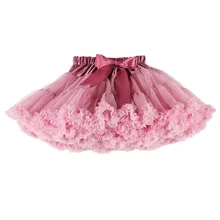 Livraison Gratuite 2-18 Ans Moelleux Mousseline de Soie Jupe Pettiskirt Bébé 14 Couleurs tutu jupes filles Princesse Dance Party Tulle jupe