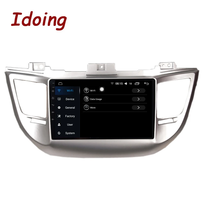 Cheap Idoing 9"1Din Car Android 8.0 Radio Multimedia Player For Hyundai IX35 Tucson 2015 4G+64G Octa Core GPS Navigation and Glonass 2