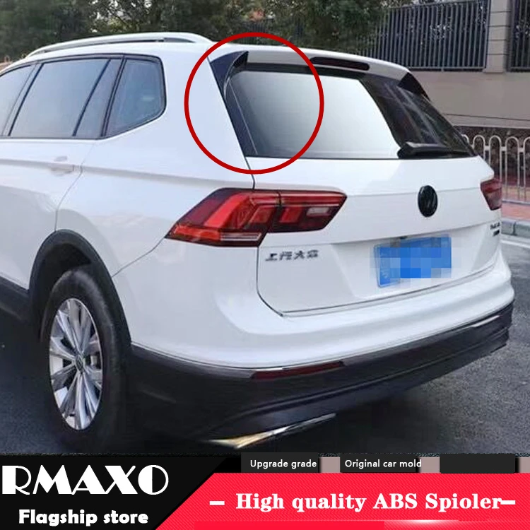 

For Volkswagen Tiguan L Side Spoiler 2017-2018 Tiguan L High Quality ABS Material Car Rear Wing Primer Color Rear Spoiler