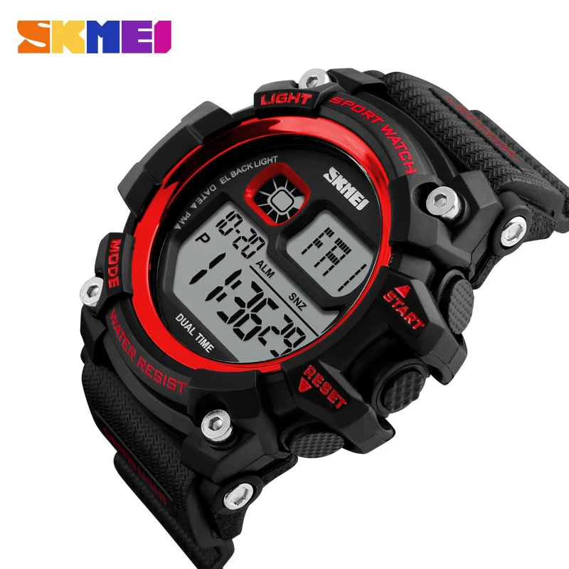 

SKMEI Men Sport Digital Watch Waterproof Man Fashion Military Army Outdoor Wristwatch Chronograph Week Display Swim Alarm