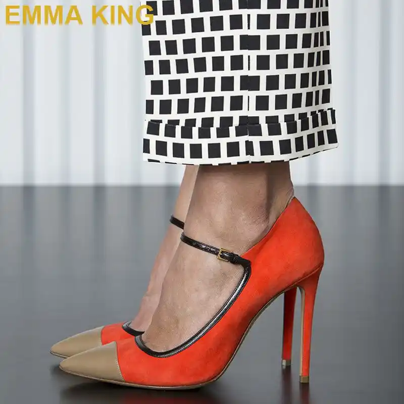 cheap orange heels