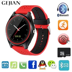 GEJIAN smart watch Мужская Bluetooth информации sim-карты smart watch для Android мобильного телефона Носимых устройств IP68 умный Браслет