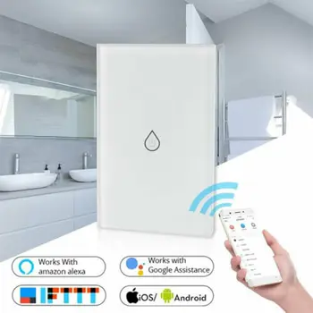 

Smart Wifi Water Heater Switch Boiler Switches Alexa Google Home Voice US standard Touch Panel Timer Outdoor 4G App Control