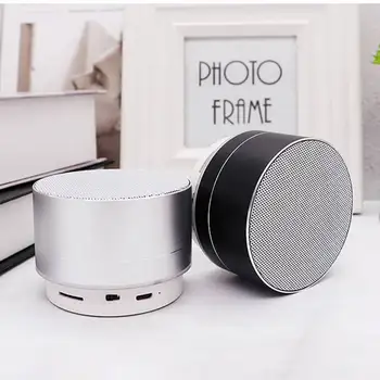 

Colorful Lighting 360 Degree Stereo Surround Sound Support USB TF Card Speakers Portable mini Metal Wireless Bluetooth Speaker