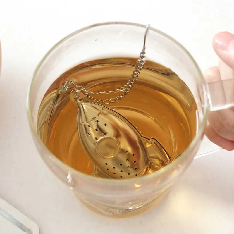 

Stainless Steel Tea Infuser Loose Leaf Tea Strainer Herbal Spice Infuser Filter Rocket Teapot Bird House Shape Tea Tools