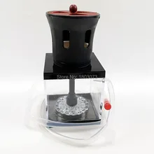 Acryl shisha square box christmas halloween gift portable hookah smoke pipe wind cover charcoal tong packed small hookah