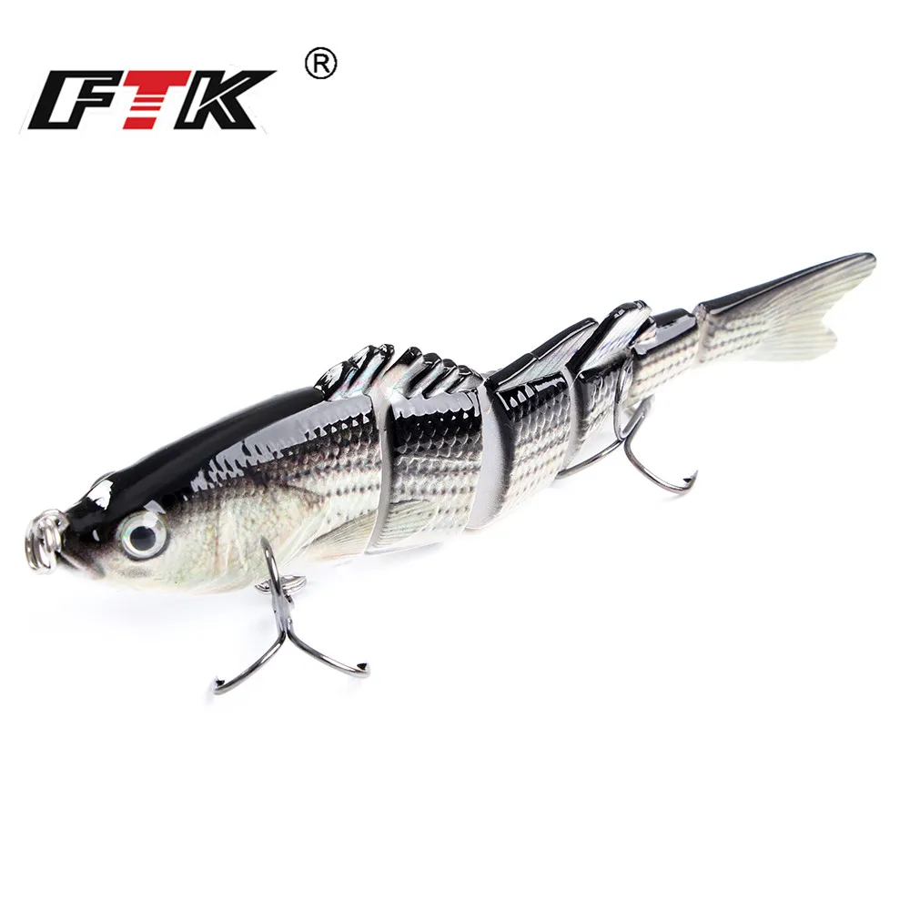 

FTK 1pc Fishing Lure 150mm 40g Sinking 6 Segments Jointed Lure Fishing Hard Lure Swimbait Crankbait Wobblers Bass Fishing Baits