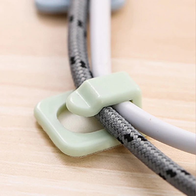 

Cable Clips Organizer Drop 18pcs Self-Adhesive Wire Holder Cord Management for power cords charging cables USB cords