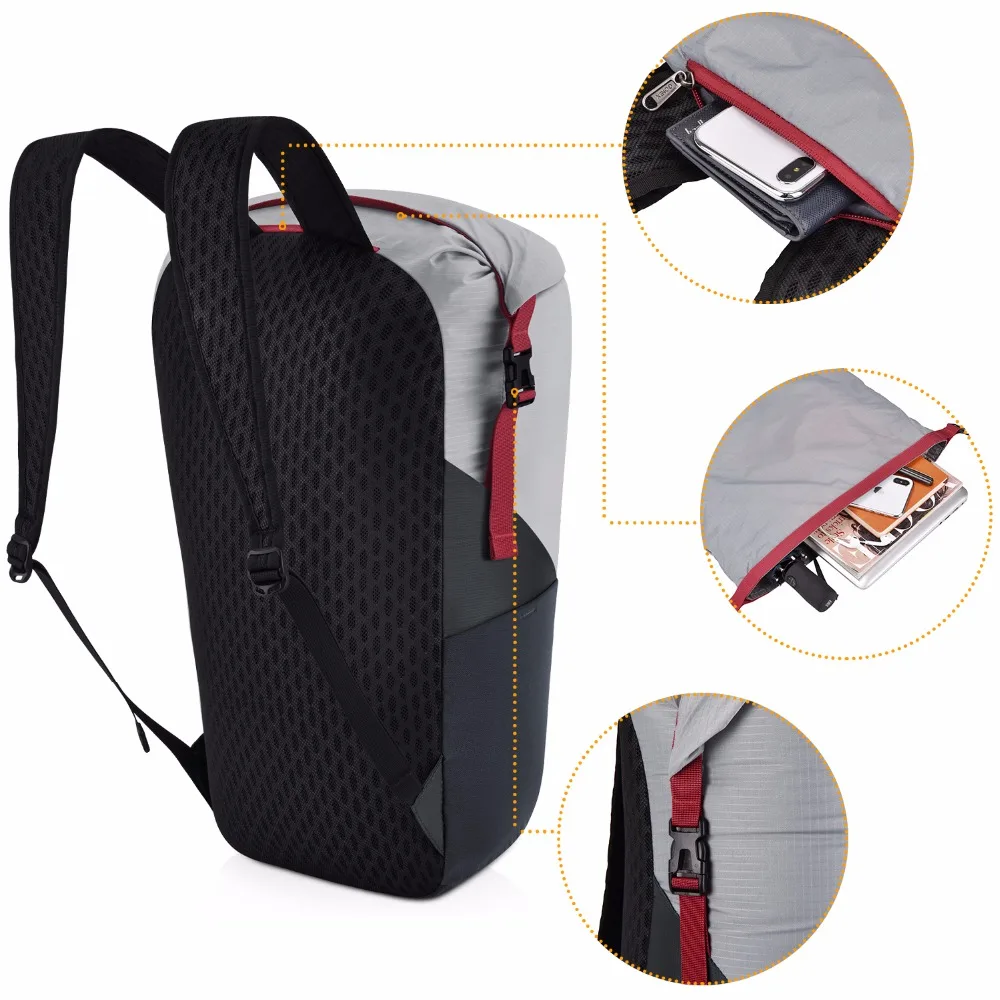 Gonex 35L خفيفة على ظهره طوي Packable 210D النايلون الرياضة حقيبة ل أدوات تخييم للسفر تنزه مع الحقيبة Gonex 35L خفيفة على ظهره طوي Packable 210D النايلون الرياضة حقيبة ل أدوات تخييم للسفر تنزه مع الحقيبة