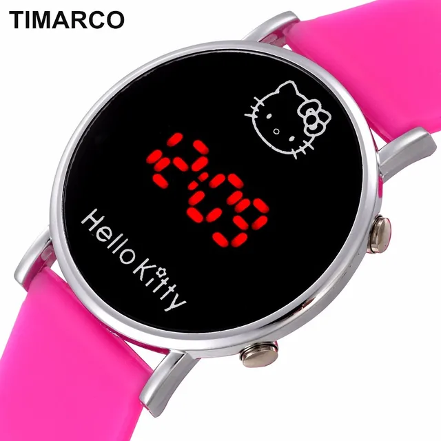 Orologio Bambino Del Gatto Ciao Kitty Orologi Ragazza Bella Bambini Della Vigila Orologio Bambino Del Gatto Ciao Kitty Orologi Ragazza Bella Bambini Della Vigila