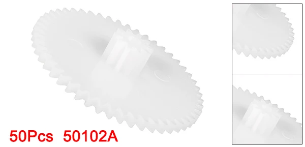 50pcs Plastic Gear Toy Accessories With 50T 56T 48Teeth For DIY Cars Robot Motor Model 50102A 562A 482A