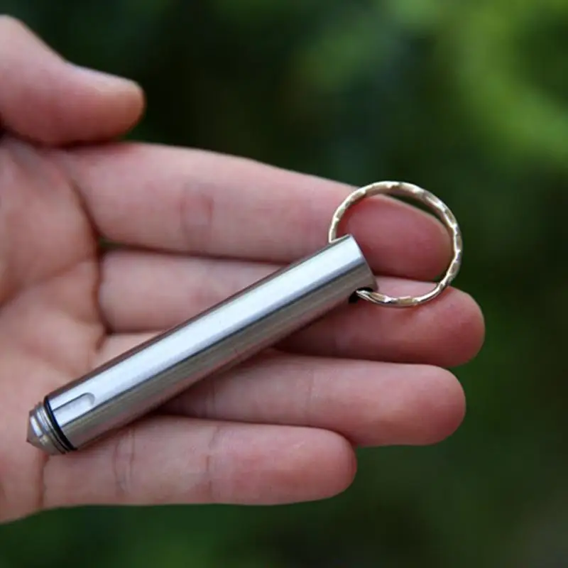 

Mini Type Tactical Pen Stainless Steel Defense With Key Chain Broken  Self-Defense With Writing Function
