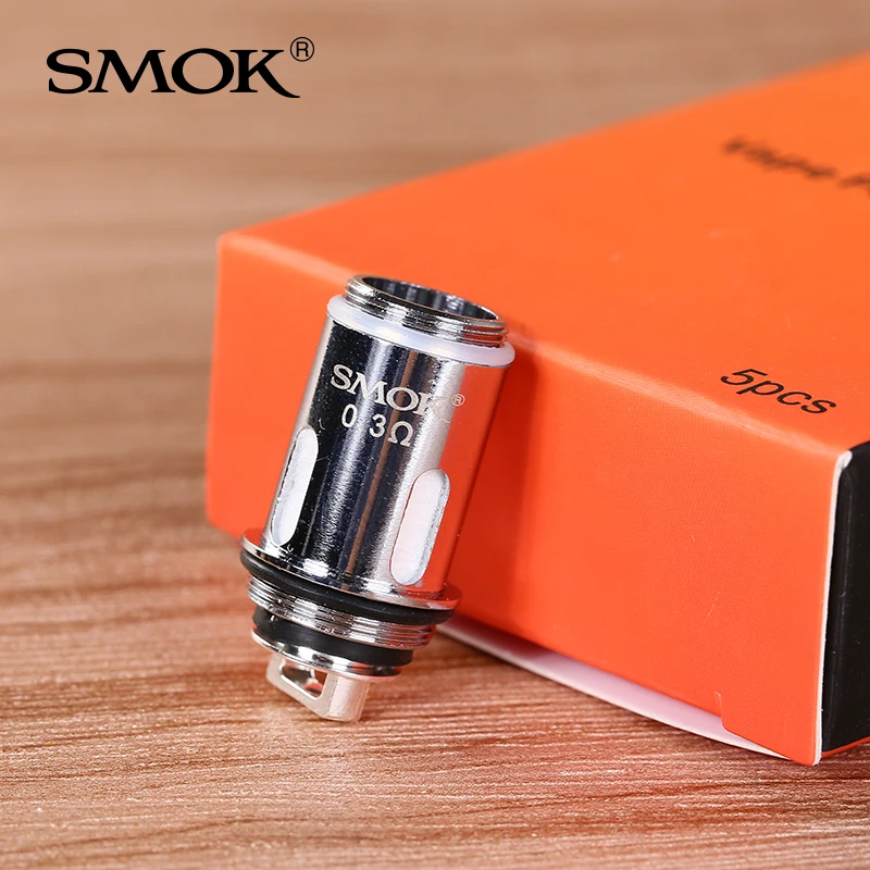 5 шт./лот, оригинальная SMOK ручка Vape 22, сменная катушка 0.3ohm 0.25ohm NiCr, материал, ядро электронной сигареты, SMOK, ручка Vape 22, головка распылителя