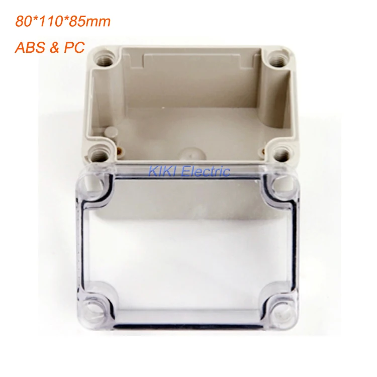 

Outdoor Waterproof 80*110*85mm IP66 Plastic Box ABS PC Transparent Cover enclosure use as junction box for project DS-AT-0811-1