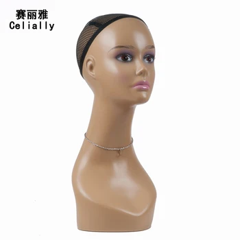 

Free Shipping! Female Mannequins PE Realistic Mannequin Head For Wig Jewelry Hat Display Wigs Mannequin Model Head