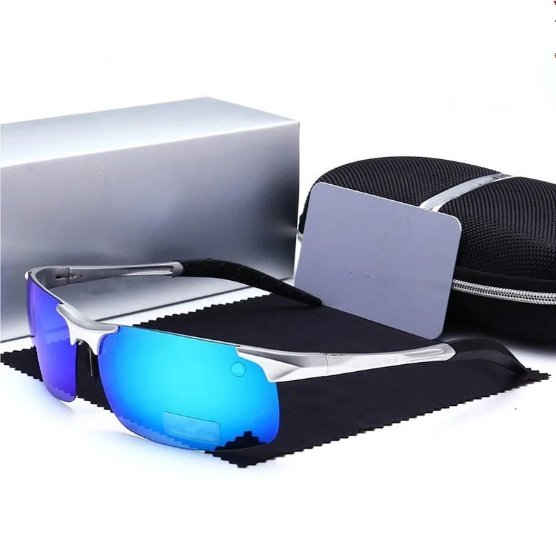 

Mercedes sunglasses Polarized Sunglasses Men Brand Rectangle Aluminium Sun Glasses For Driving Goggles Coating Oculos 8888