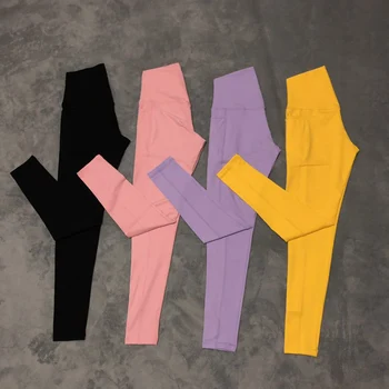 

Women High Waist Out Pockets Yoga Pants Tummy Control Slimming Booty Sport Leggings Fitness Push Up Gym Leggings Athletic Tights