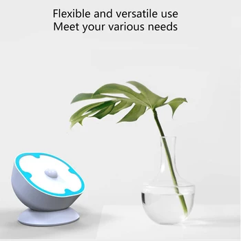 

USB Charging LED Motion Sensor Night Light 360 Degree Rotating Bathroom Wall Cabinet Table Lamp QJ888