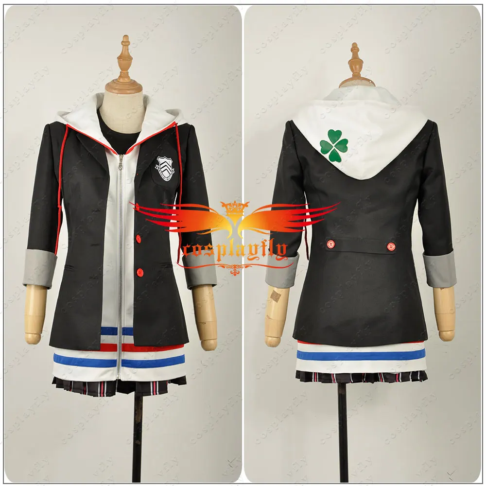 Женская Черная куртка худи Persona 5 Anne Takamaki женская одежда модель Хэллоуин|cosplay