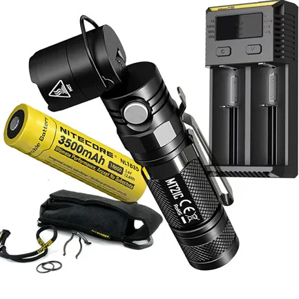 NITECORE MT21C многофункциональный фонарик комплект CREE XP-L HD V6 max 1000 люмен 90 градусов регулируемый фонарь дальность луча 184 м - Испускаемый цвет: MT21C NL1835 I2