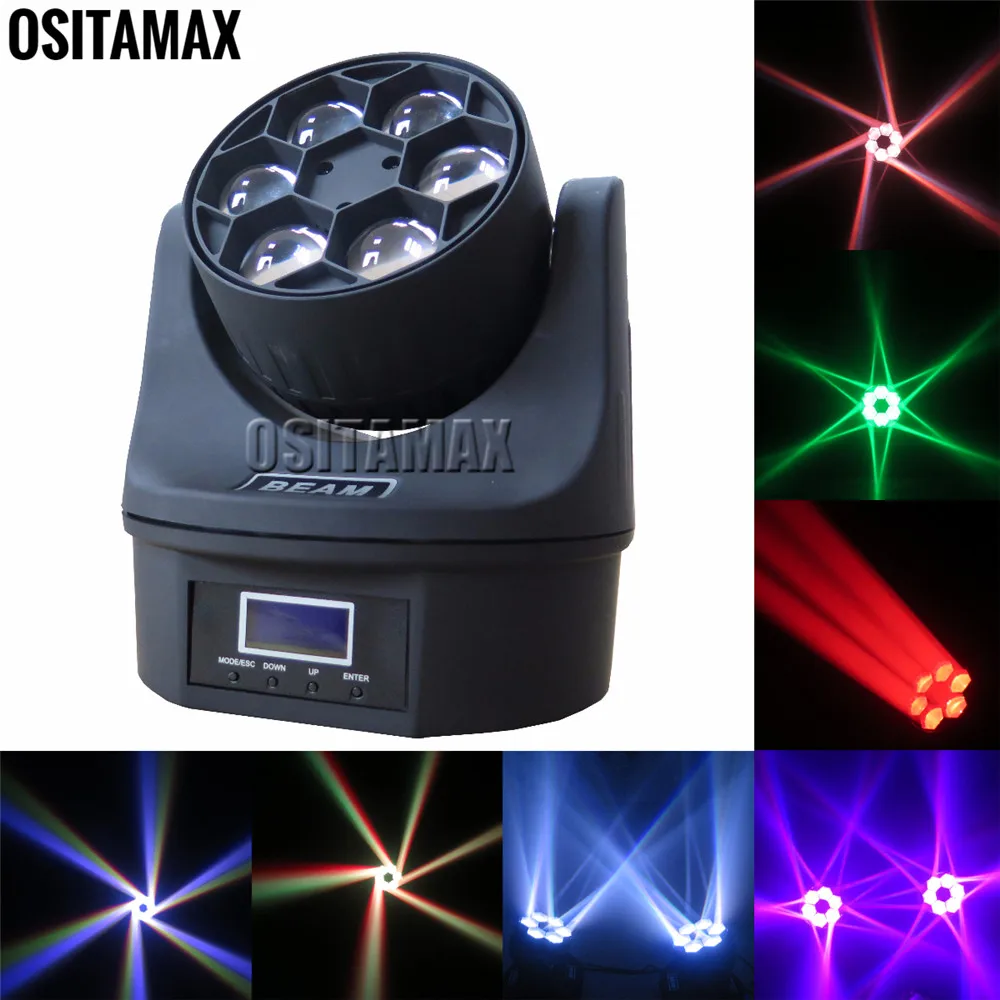 

Lyre Wash 6x15w Beam Moving Head Light Bee Eye LED Light RGBW 4IN1 Color Change for Disco Home Party Wedding Stage DJ