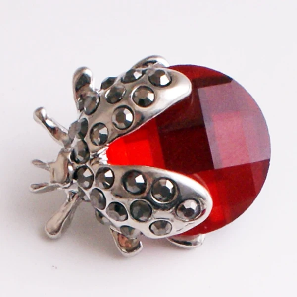

xhb3635 DOG ladybug Metal 18mm Snap button jewelry