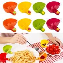 Tableware Bowl Sugar Dishes Saucer Seasoning Kitchen Cup Salad 8PCS Dip-Clip Assorted