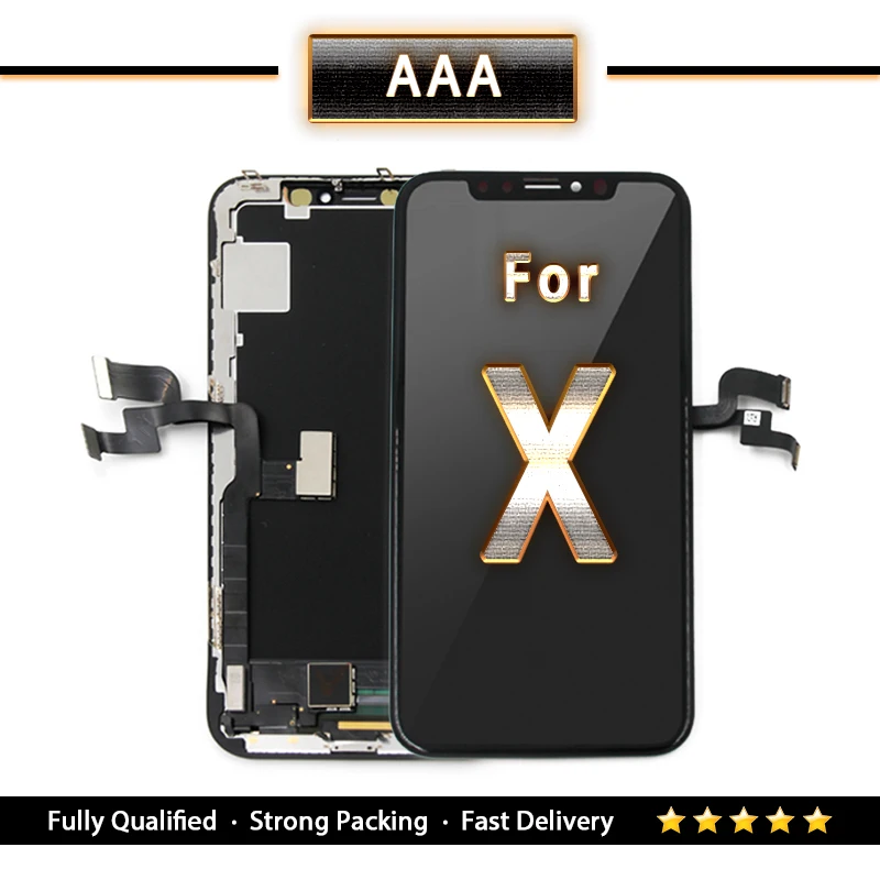 

Wholesale 50 PCS/Lot High-quality 5.8-inch LCD Screen for iPhone X of 3D Force Touch & No Dead Pixel Free Shipping