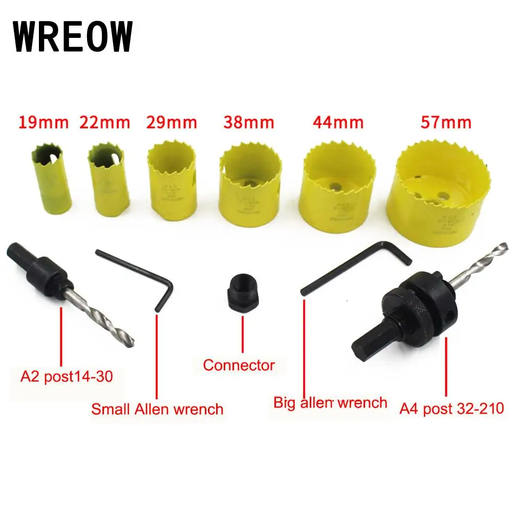 

M42 HSS steel Drill Hole saw Cutter Tool Kit Hole saw drill set for Metal Aluminum Iron Stainless Steel Plate Platestrong