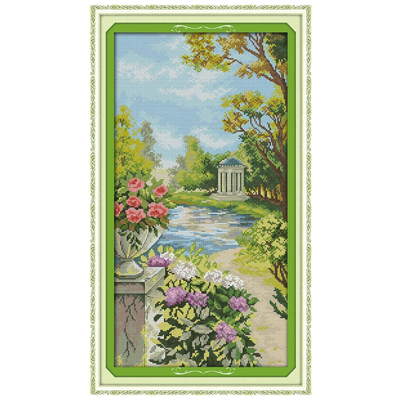 The Beautiful Garden (2) counted Cross Stitch 11 14CT Cross Stitch Set