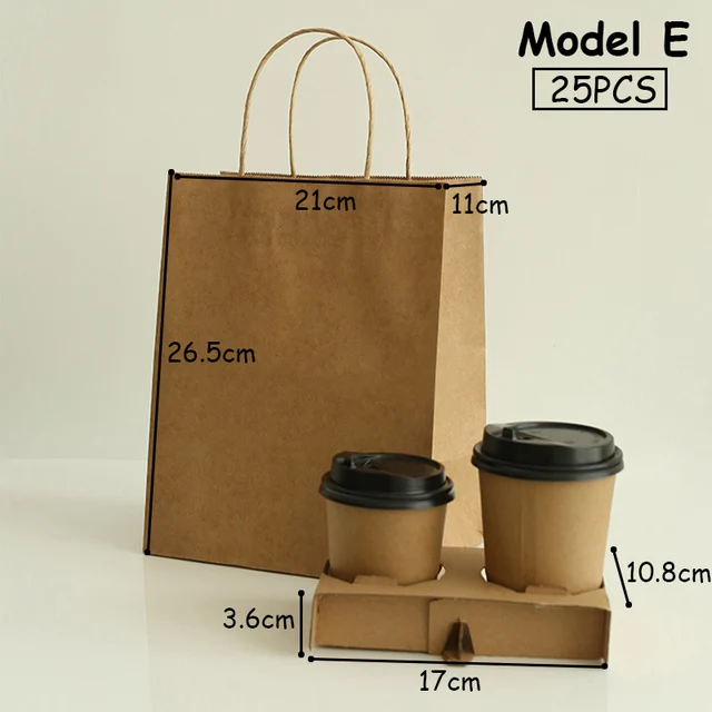 Take Away Drinks Shelf Bag Disposable Coffee Takeout Holder & Bags Coffee Cup Holder Cafe Milk