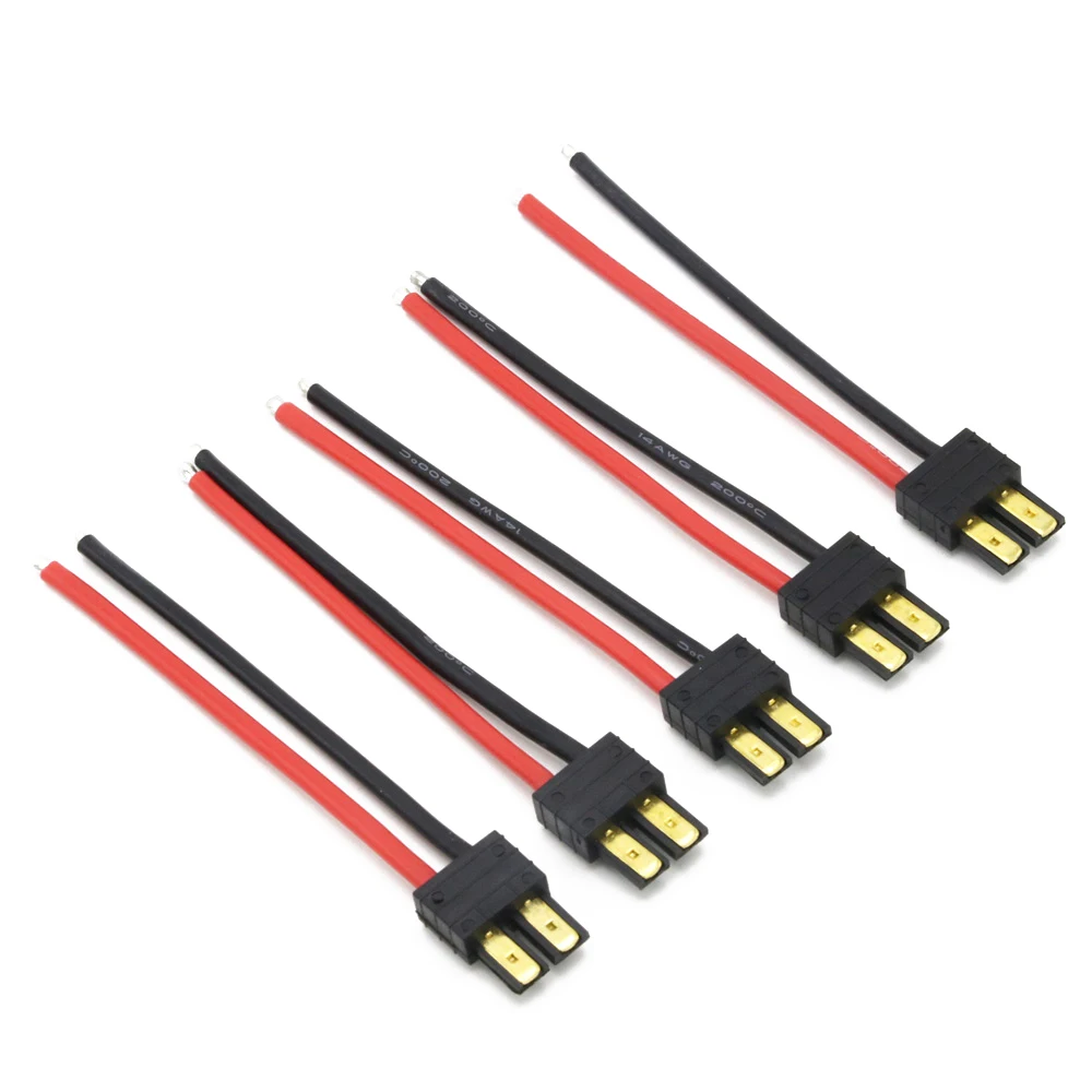 Trx штекер/гнездовой разъем силиконовый провод с 10 см 14AWG для аккумуляторной