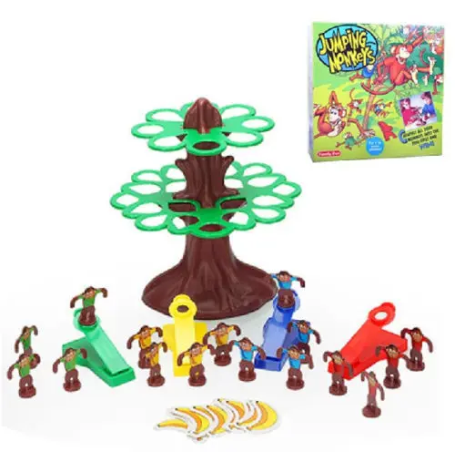 Пластик игрушка подарок прыжки обезьяны дерево банан Family Fun интерактивная игра 1 компл