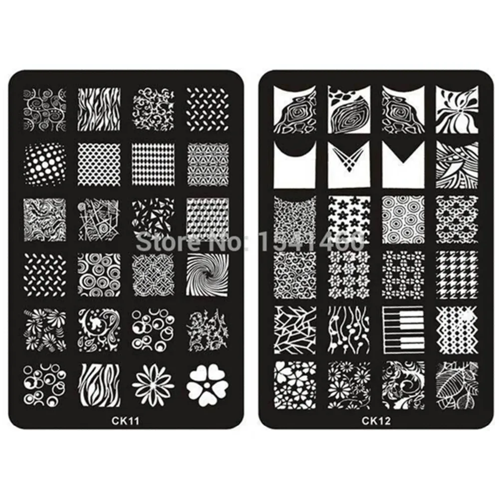 Fashion Stainless Steel Plate Nail Art Image Stamp Stamping Plates ...