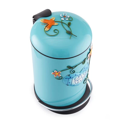 

3D pattern Household trash can bathroom with foot pedal cute cartoon thick double living room bedroom creative European