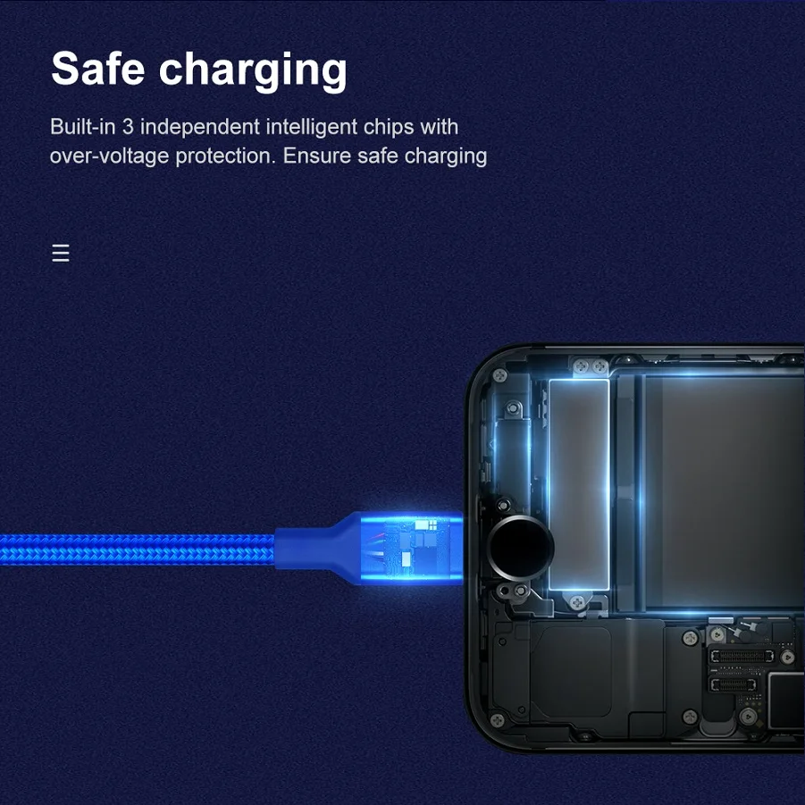 Универсальный нейлоновый зарядный кабель 3 в 1 адаптер для iOS iPhone USB Type C разъем Micro