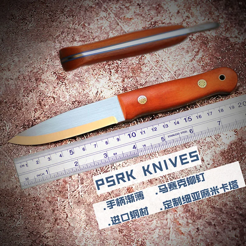 Sobrevivência ao ar Ferramenta de Acampamento Lidar com Bainha S35vn em pó Psrk Faca Tática Livre Facas Frio Aço Lâmina Fixa Melhor Micarta Kydex