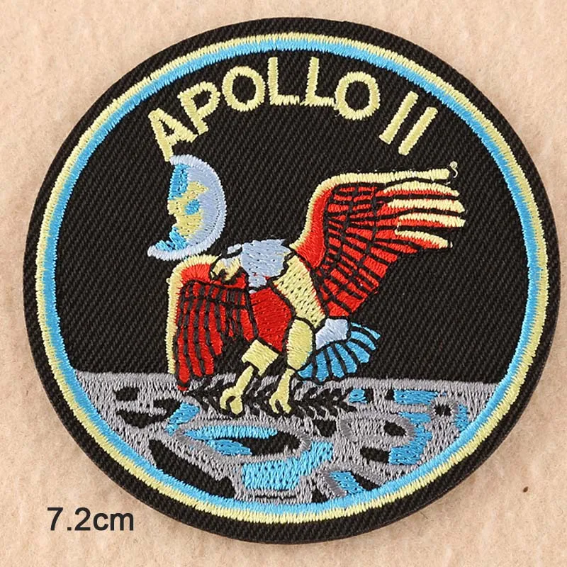 Высокое качество космический Аполлон военная сила тема железа на вышитой одежде нашивки для одежды наклейки одежды оптом